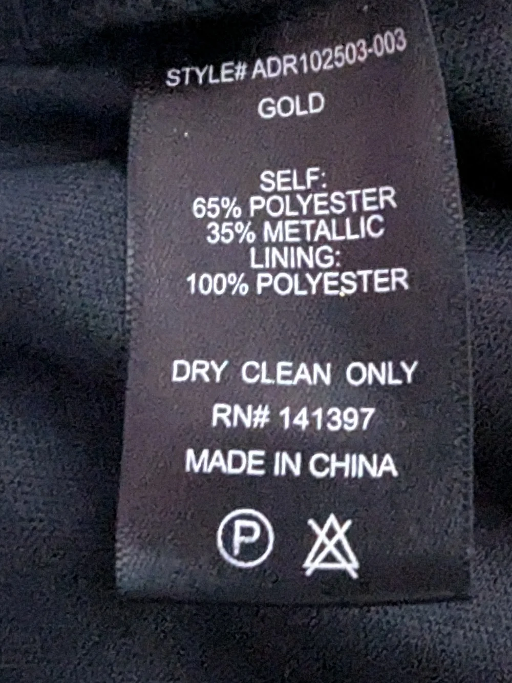 Astr label gold